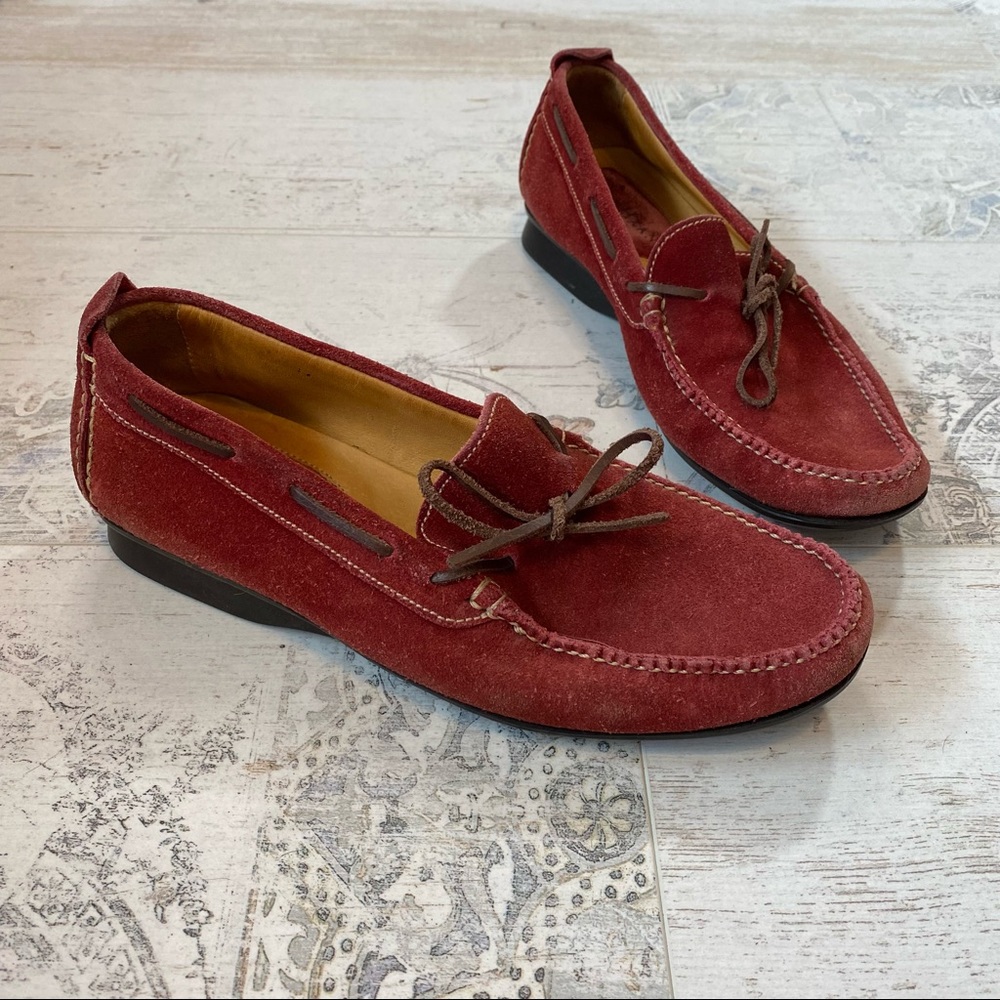 Cole Haan Country Red Suede Loafers